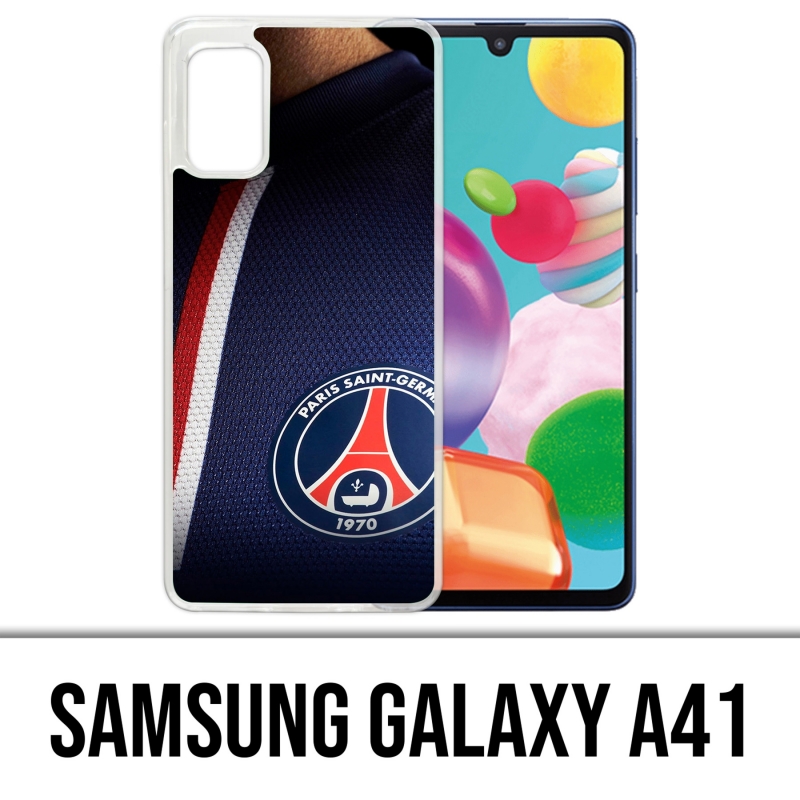 Funda Samsung Galaxy A41 - Camiseta azul Psg Paris Saint Germain