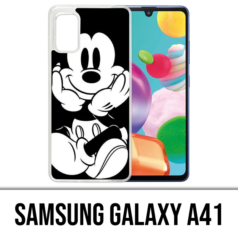 Coque Samsung Galaxy A41 - Mickey Noir Et Blanc