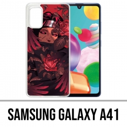 Coque Samsung Galaxy A41 - Naruto-Itachi-Roses