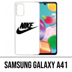 Coque Samsung Galaxy A41 - Nike Logo Blanc