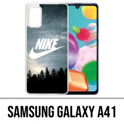 Custodia per Samsung Galaxy A41 - Nike Logo legno