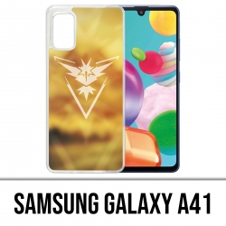 Custodia per Samsung Galaxy A41 - Pokémon Go Team Yellow Grunge