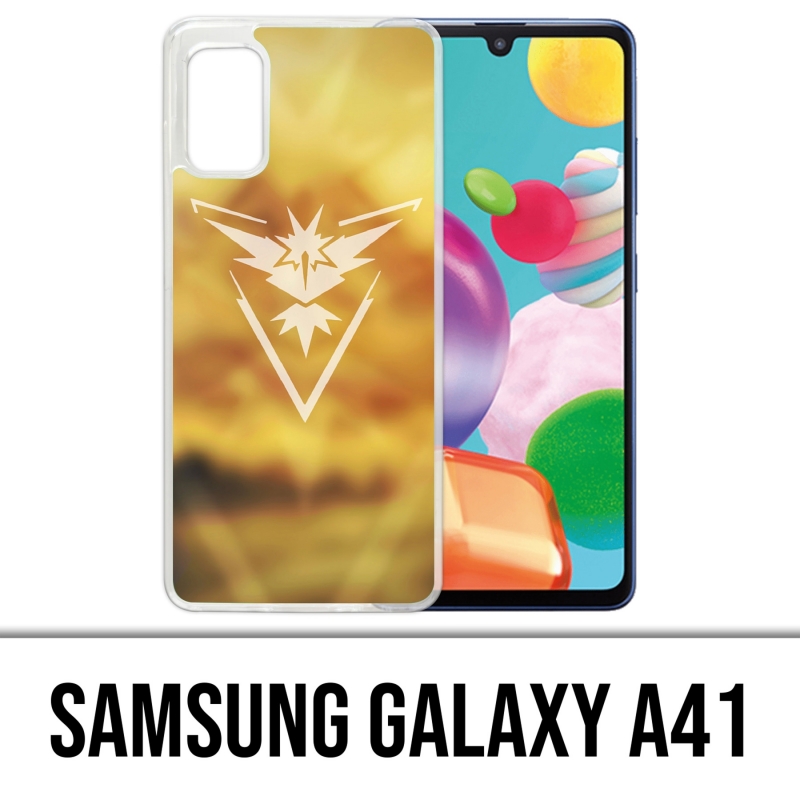 Custodia per Samsung Galaxy A41 - Pokémon Go Team Yellow Grunge
