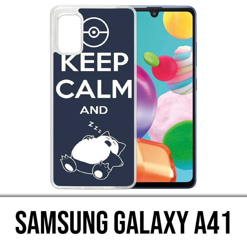 Samsung Galaxy A41 Case - Pokémon Snorlax Bleib ruhig