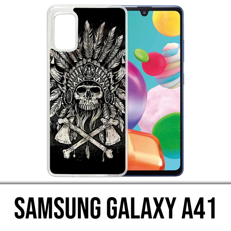 Samsung Galaxy A41 Case - Schädelkopffedern