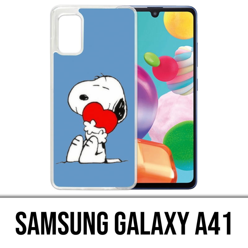 Custodia per Samsung Galaxy A41 - Snoopy Heart