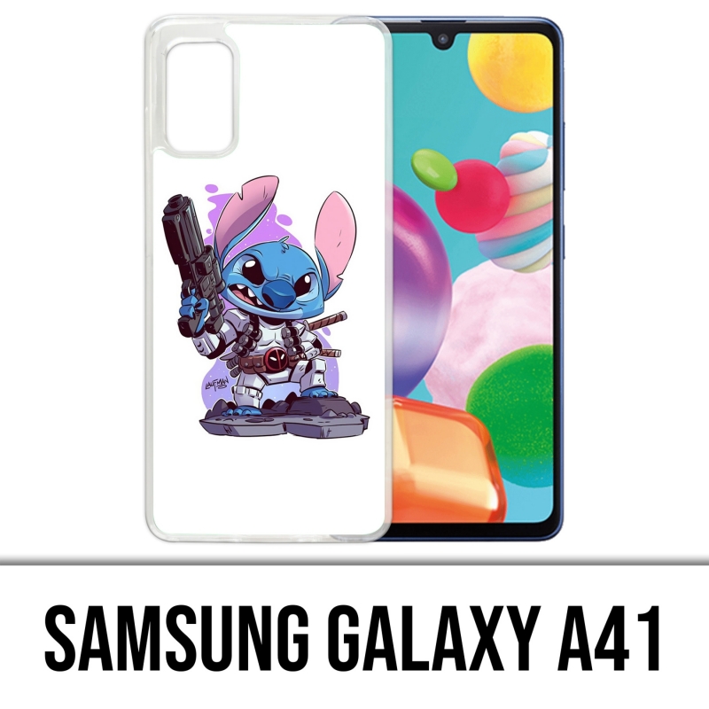 Coque Samsung Galaxy A41 - Stitch Deadpool