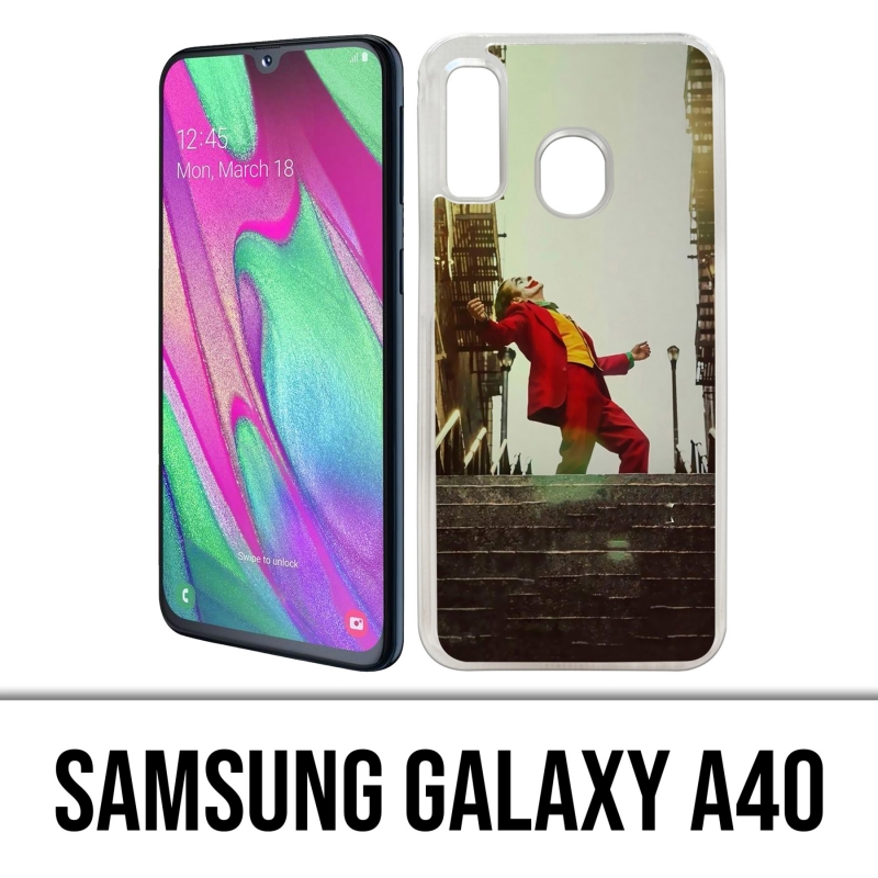 Coque Samsung Galaxy A40 - Joker Film Escalier