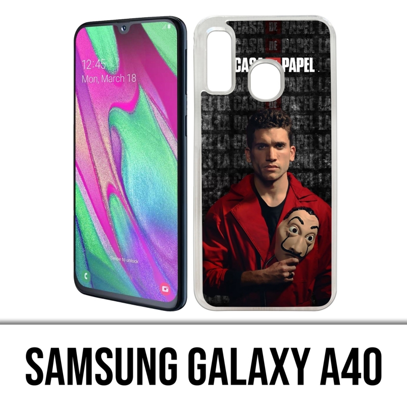 Coque Samsung Galaxy A40 - La Casa De Papel - Denver Masque