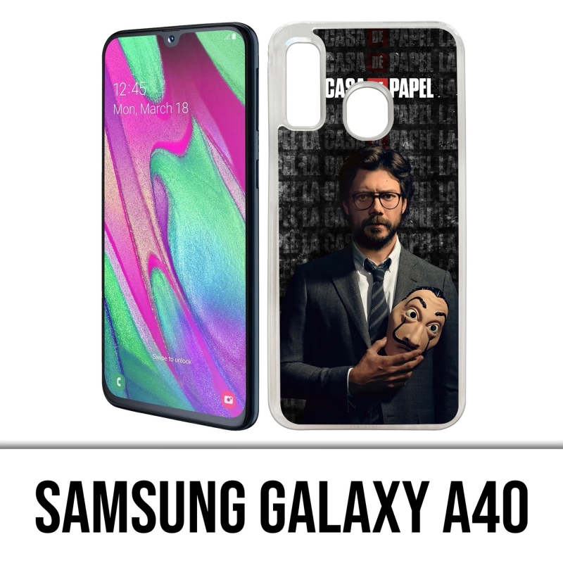 Custodia per Samsung Galaxy A40 - La Casa De Papel - Professor Mask