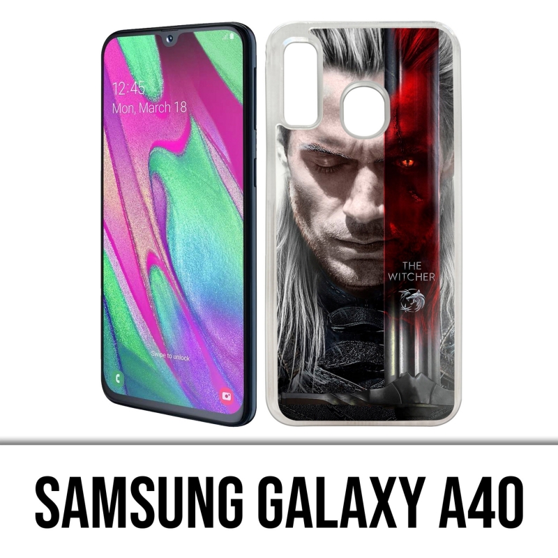 Coque Samsung Galaxy A40 - Witcher Lame Épée