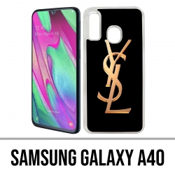 Coque Samsung Galaxy A40 - Ysl Yves Saint Laurent Gold Logo