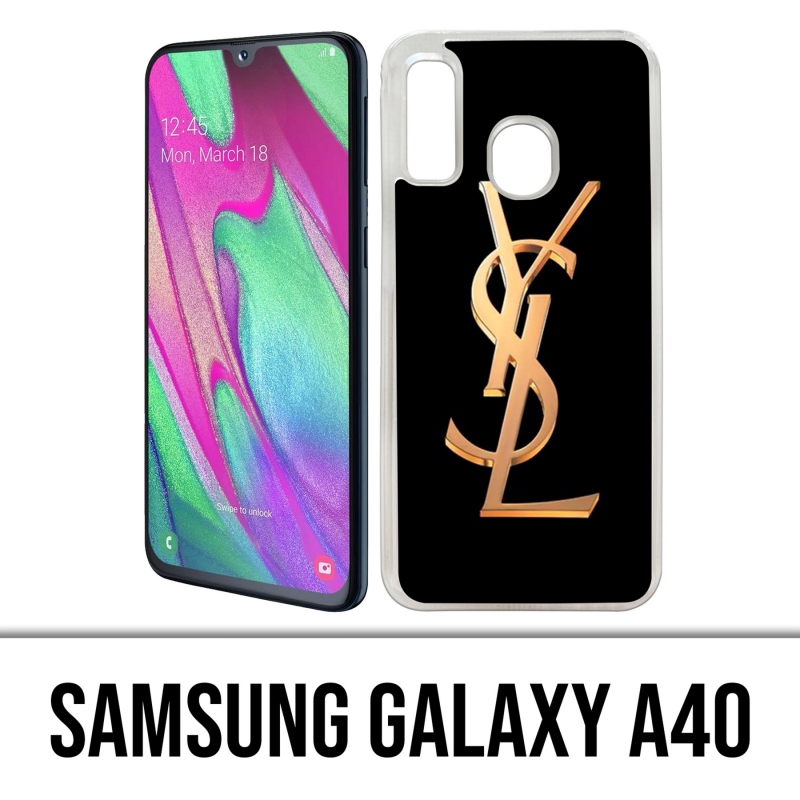 Funda Samsung Galaxy A40 - Ysl Yves Saint Laurent Gold Logo