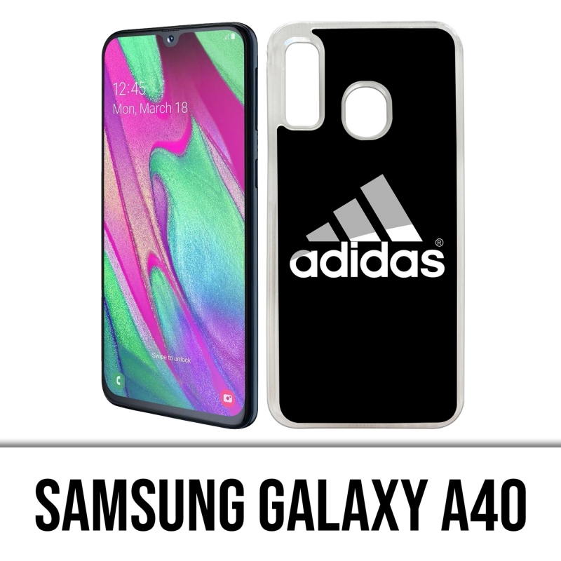 Funda Samsung Galaxy A40 - Logo Adidas Negro