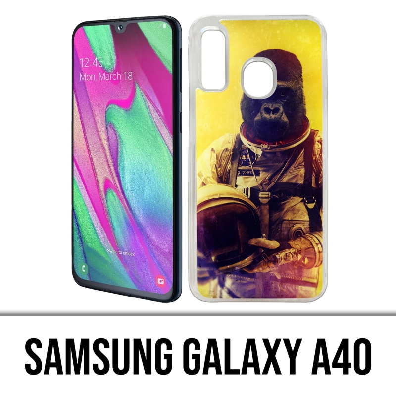 Samsung Galaxy A40 Case - Tierastronautenaffe