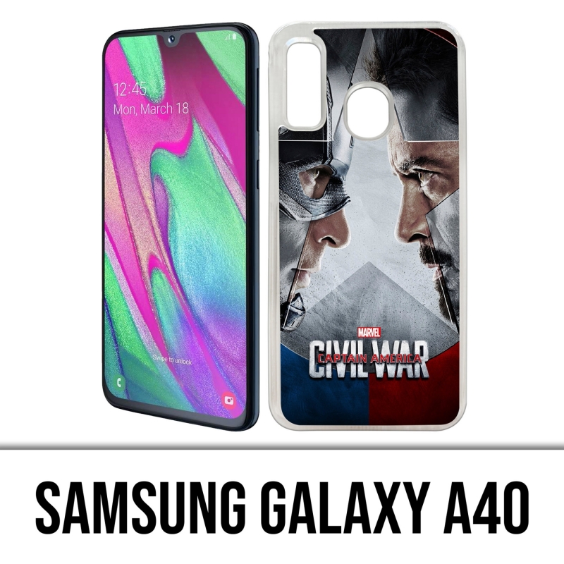 Custodia per Samsung Galaxy A40 - Avengers Civil War