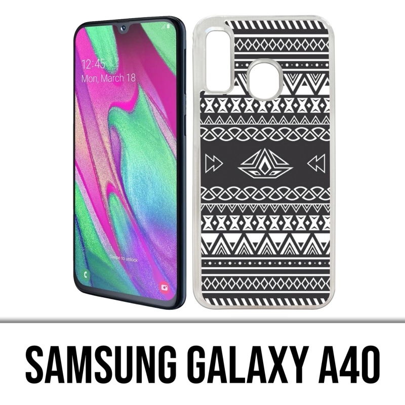 Coque Samsung Galaxy A40 - Azteque Gris