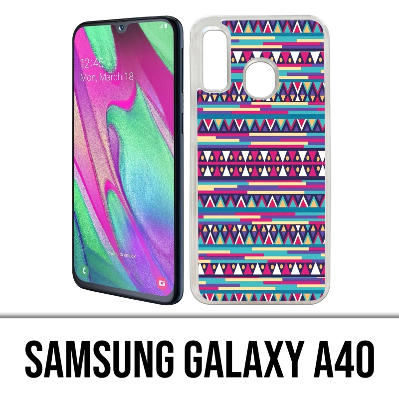 Custodia per Samsung Galaxy A40 - Rosa azteca