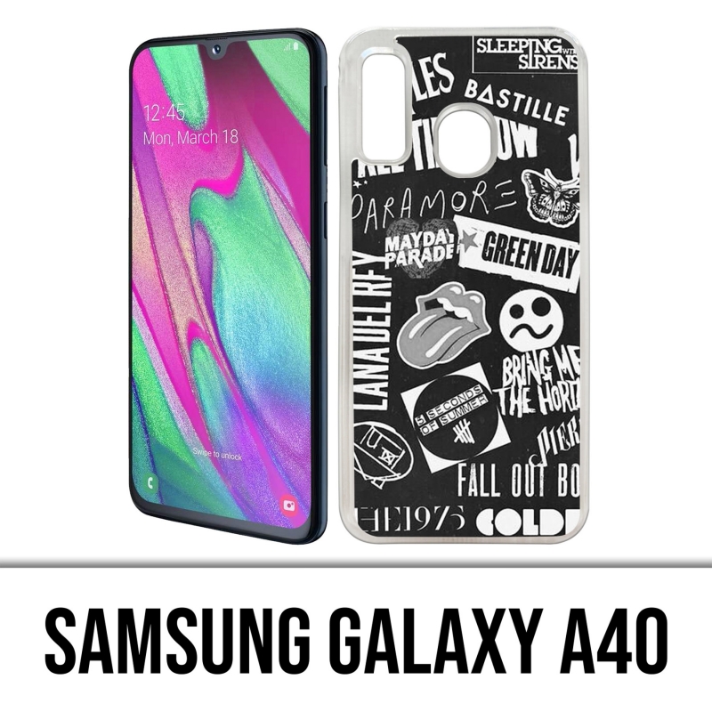 Coque Samsung Galaxy A40 - Badge Rock