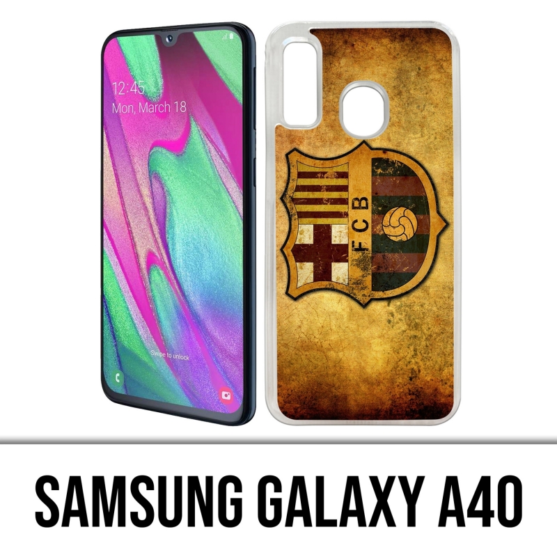 Custodia per Samsung Galaxy A40 - Barcelona Vintage Football