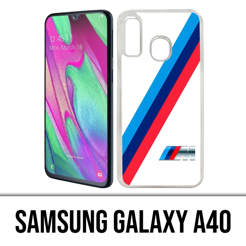 Samsung Galaxy A40 Case - Bmw M Performance White