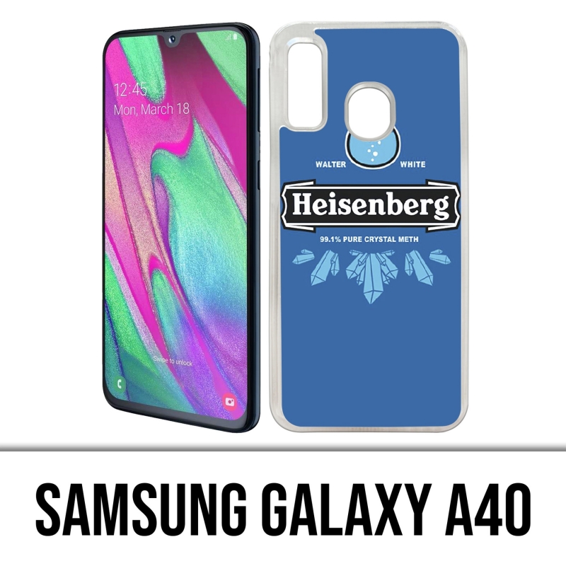 Coque Samsung Galaxy A40 - Braeking Bad Heisenberg Logo