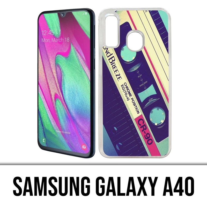 Coque Samsung Galaxy A40 - Cassette Audio Sound Breeze