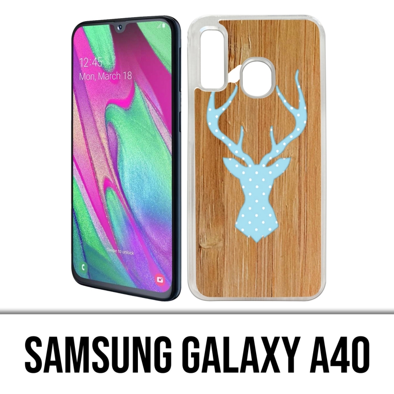 Custodia per Samsung Galaxy A40 - Cervo Wood Bird