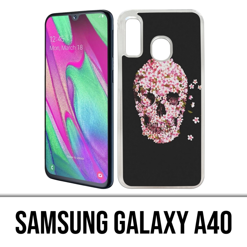 Coque Samsung Galaxy A40 - Crane Fleurs 2