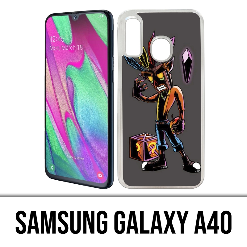 Funda Samsung Galaxy A40 - Máscara Crash Bandicoot