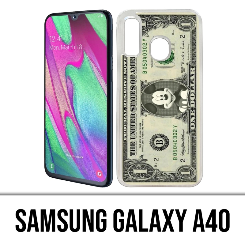 Coque Samsung Galaxy A40 - Dollars Mickey