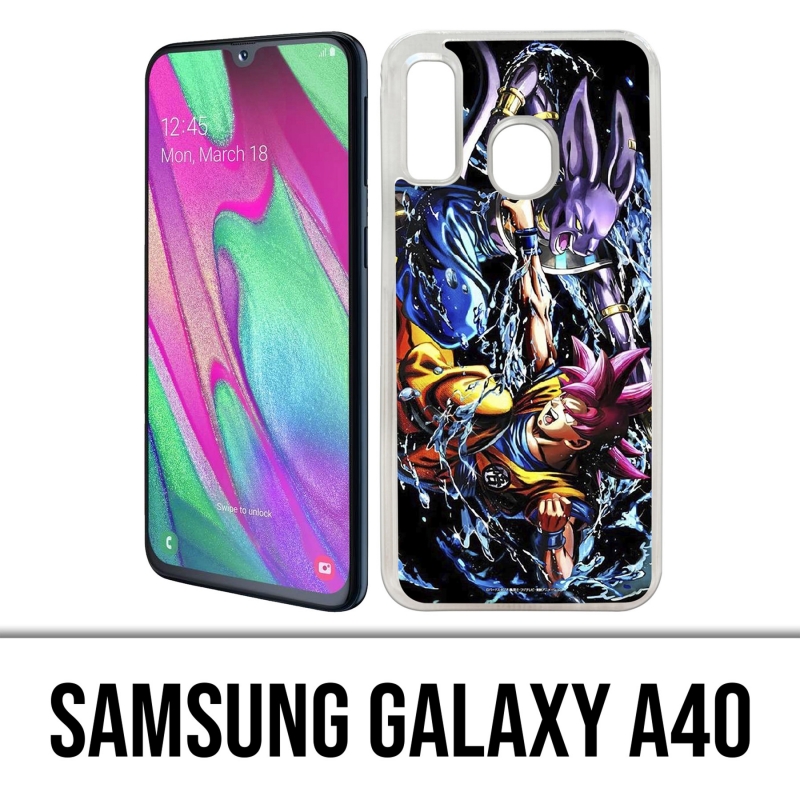 Custodia per Samsung Galaxy A40 - Dragon Ball Goku vs Beerus