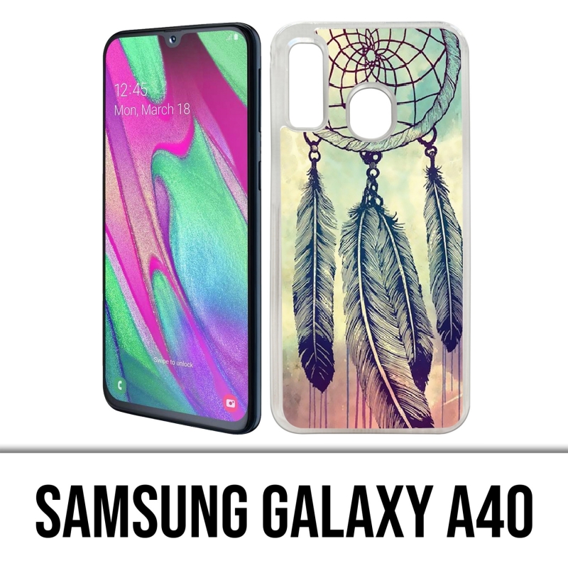 Coque Samsung Galaxy A40 - Dreamcatcher Plumes