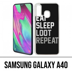 Samsung Galaxy A40 Case - Eat Sleep Loot Repeat
