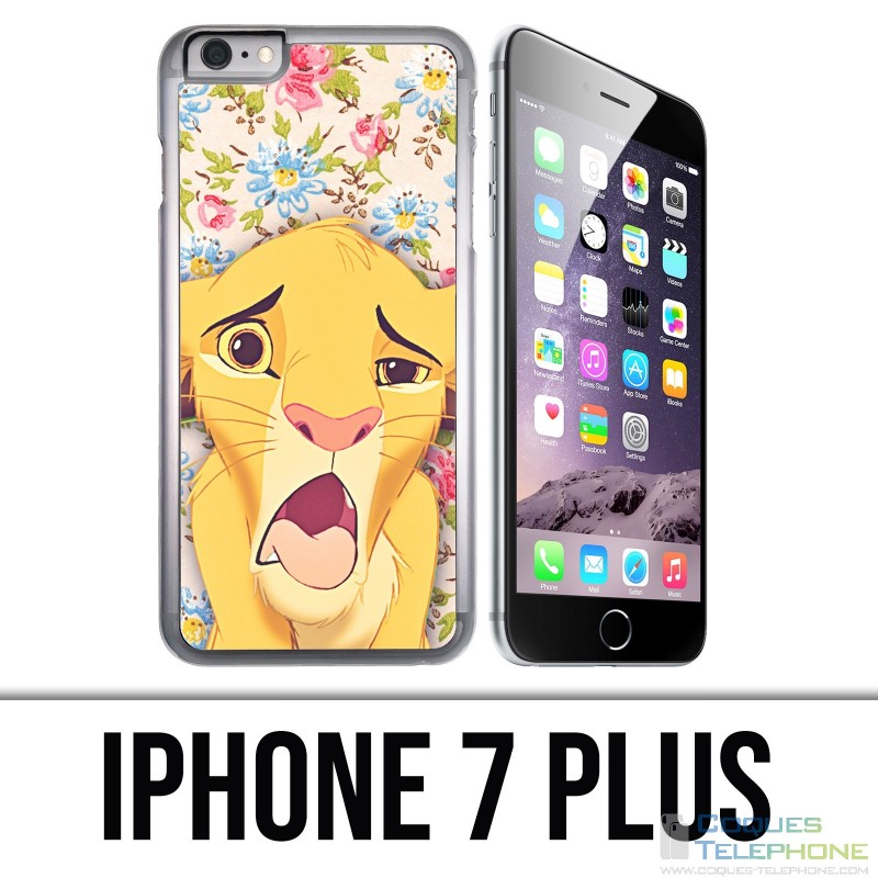 Coque iPhone 7 PLUS - Roi Lion Simba Grimace