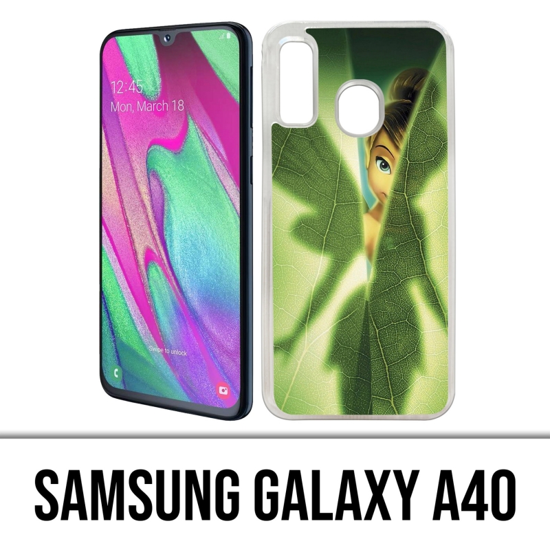 Coque Samsung Galaxy A40 - Fée Clochette Feuille