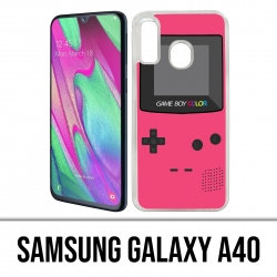 Coque Samsung Galaxy A40 - Game Boy Color Rose