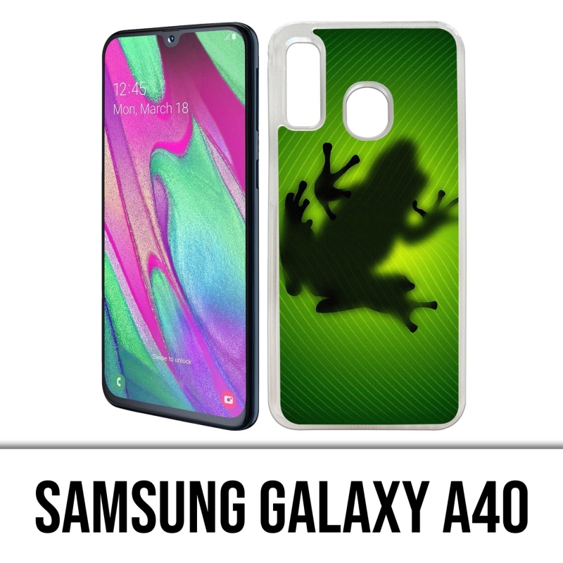 Coque Samsung Galaxy A40 - Grenouille Feuille