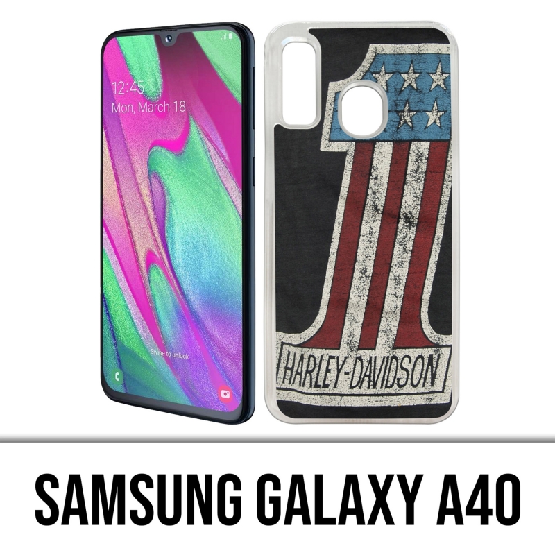 Samsung Galaxy A40 Case - Harley Davidson Logo 1