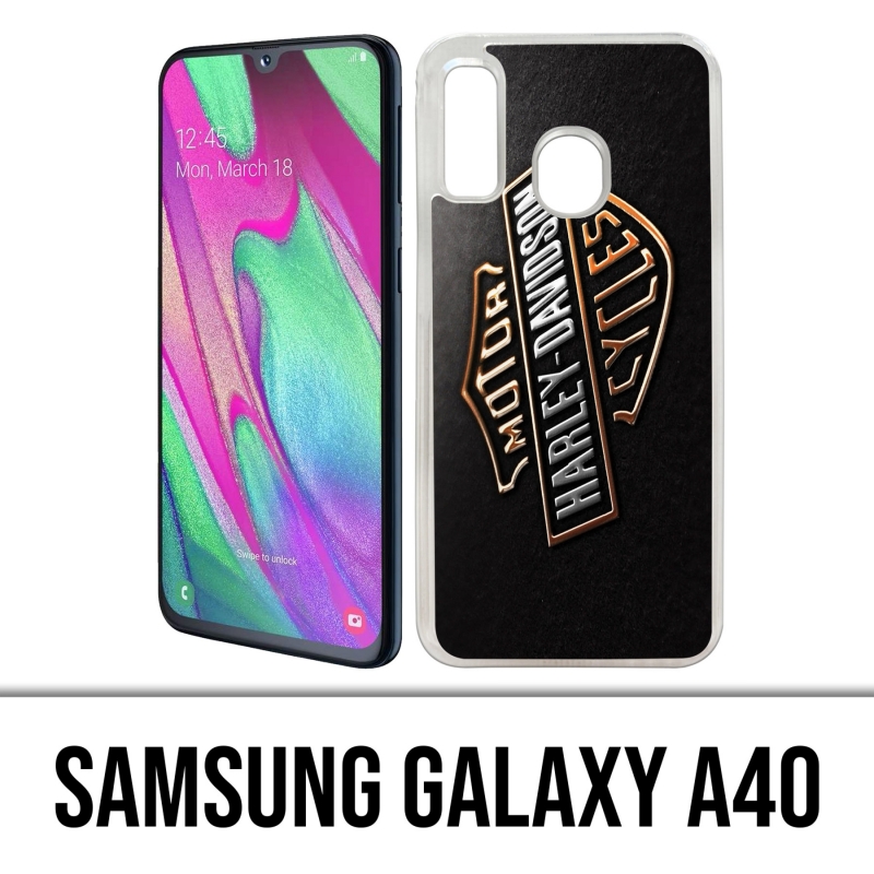 Custodia per Samsung Galaxy A40 - Logo Harley Davidson