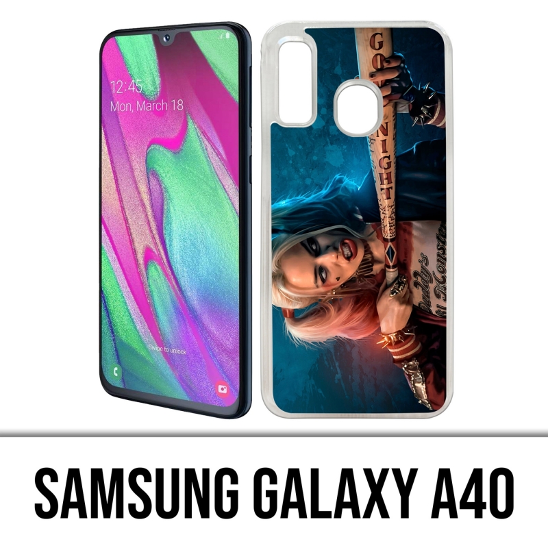 Custodia per Samsung Galaxy A40 - Harley-Quinn-Batte