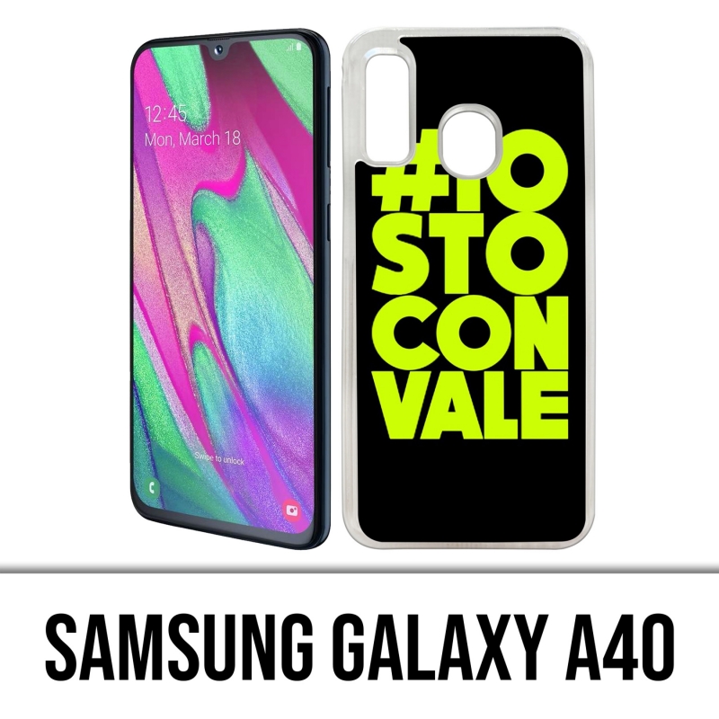 Coque Samsung Galaxy A40 - Io Sto Con Vale Motogp Valentino Rossi