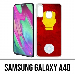 Funda Samsung Galaxy A40 - Diseño artístico de Iron Man