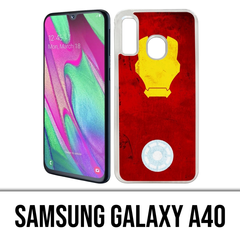 Coque Samsung Galaxy A40 - Iron Man Art Design