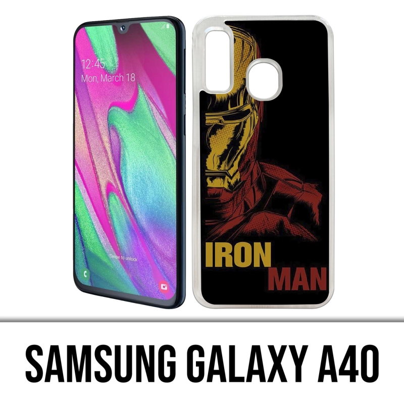 Coque Samsung Galaxy A40 - Iron Man Comics