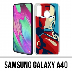 Funda Samsung Galaxy A40 - Diseño de Iron Man Póster