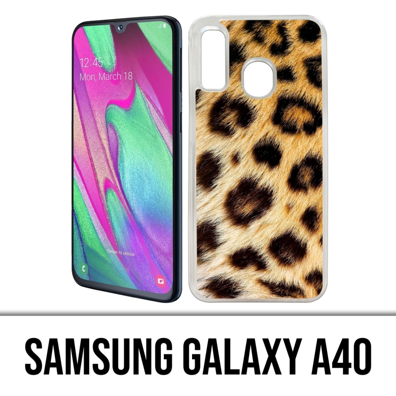 Custodia per Samsung Galaxy A40 - Leopardo