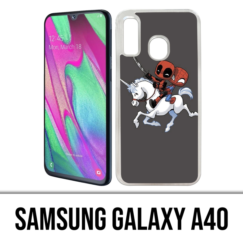 Funda Samsung Galaxy A40 - Deadpool Spiderman Unicorn