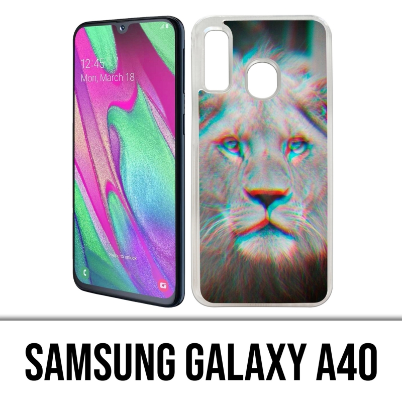 Coque Samsung Galaxy A40 - Lion 3D