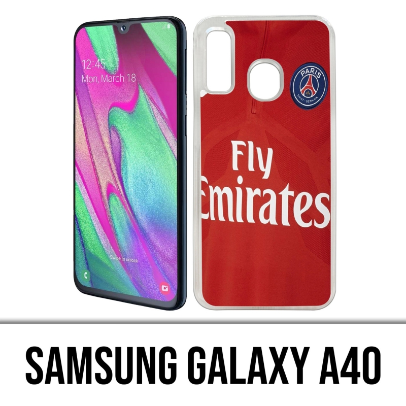 Coque Samsung Galaxy A40 - Maillot Rouge Psg